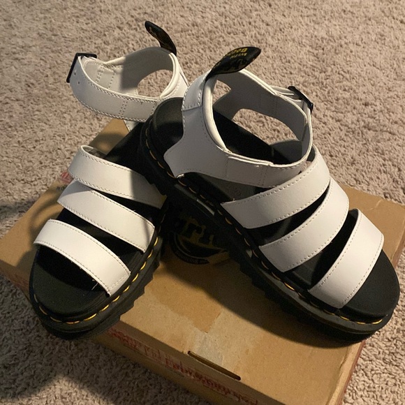 Dr. Martens Shoes - Dr Martens White Blaire Sandals US 7